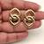 Anti-tarnish, ribbed texture, statement studs, bold knot design, women's jewellery
