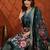 women floral printed regular kurta with trousers & dupatta