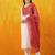 women embroidered kurta with trousers & dupatta