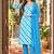printed v-neck sequinned chanderi cotton kurta with trousers & dupatta