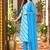 printed v-neck sequinned chanderi cotton kurta with trousers & dupatta