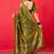 Green green bandhani woven design bandhani saree