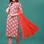 women floral printed kurta with trousers & with dupatta