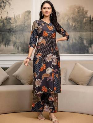 women floral printed kurta with palazzos 5