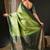Green green & gold-toned ethnic motifs woven design zari kanjeevaram saree