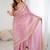 Pink embellished zari satin designer saree
