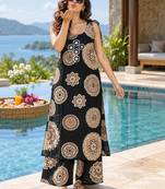 women ethnic motifs printed regular mirror work kurta with palazzos