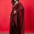 Maroon ethnic motifs printed zari bhagalpuri saree