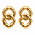 Anti-tarnish, ribbed texture, statement studs, bold knot design, women's jewellery