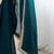 Teal embellished zari satin heavy work saree