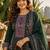 women ethnic motifs printed regular  silk kurta with trousers & with dupatta