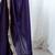 Purple embellished embroidered satin designer saree