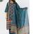 women printed regular thread work  cotton kurta with palazzos & with dupatta