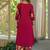 women floral embroidered regular thread work  cotton kurta with palazzos & with dupatta