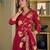 women floral embroidered regular thread work  cotton kurta with palazzos & with dupatta