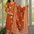 women floral printed regular mirror work  cotton kurta with palazzos & with dupatta