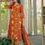 women floral printed regular mirror work  cotton kurta with palazzos & with dupatta