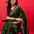Green ethnic motifs bhagalpuri saree