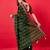Green ethnic motifs bhagalpuri saree