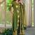 women floral embroidered regular thread work  cotton kurta with palazzos & with dupatta
