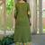 women floral embroidered regular thread work  cotton kurta with palazzos & with dupatta