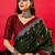 Green ethnic motifs bhagalpuri saree