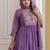 women floral embroidered angrakha thread work chanderi silk kurta with trousers & with dupatta