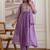 women floral embroidered angrakha thread work chanderi silk kurta with trousers & with dupatta