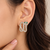 Anti-tarnish, gold-tone finish, pave crystal setting, stud back closure, statement jewellery
