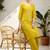 women ethnic motifs embroidered regular thread work  cotton kurta with trousers