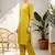 women ethnic motifs embroidered regular thread work  cotton kurta with trousers