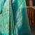 Blue blue & red ethnic motifs woven design zari kanjeevaram saree