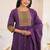 women bandhani embroidered mirror work  cotton kurta with trousers & with dupatta