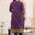 women bandhani embroidered mirror work  cotton kurta with trousers & with dupatta