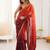 Multicolor embellished embroidered tissue saree