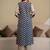 women printed mirror work  cotton kurta with trousers & with dupatta