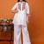 women floral embroidered regular thread work kurta with palazzos