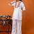 women floral embroidered regular thread work kurta with palazzos