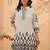 women printed regular  cotton kurta with trousers