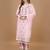 women floral embroidered regular thread work kurta with trousers & with dupatta