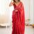 Red embellished zari tissue designer saree