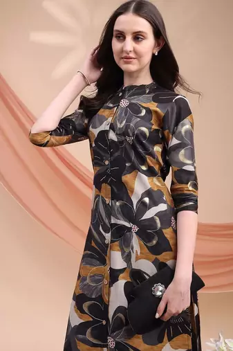 women floral printed regular kurta with palazzos