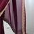 Burgundy burgundy embellished tissue sarees