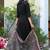 women ethnic motifs printed regular mirror work  cotton kurta with trousers & with dupatta