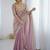Purple purple embellished tissue sarees