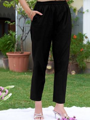 women ethnic motifs printed regular mirror work  cotton kurta with trousers & with dupatta 7