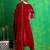 women ethnic motifs embroidered regular thread work velvet kurta with trousers & with dupatta