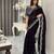Purple floral silk blend saree