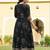 women floral printed regular thread work kurta with trousers & with dupatta