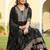 women floral printed regular thread work kurta with trousers & with dupatta